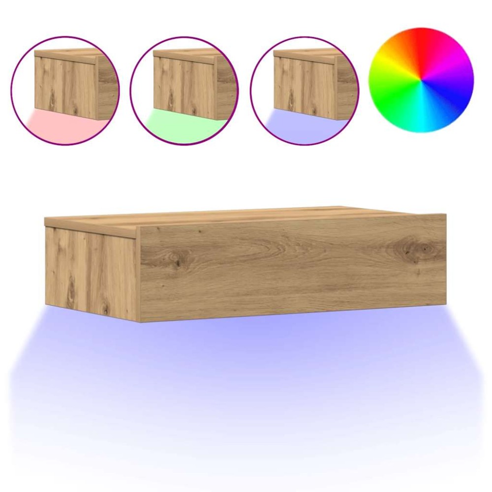 vidaXL Noptiera Stejar artizanal 60x35 cm Lemn prelucrat