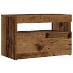 vidaXL Noptiera cu lumini LED Lemn vechi 60x35x40 cm Lemn prelucrat vidaXL Noptiera cu lumini LED Lemn vechi 60x35x40 cm Lemn prelucrat
