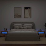 vidaXL Noptiera cu lumini LED Lemn vechi 60x35x40 cm Lemn prelucrat vidaXL Noptiera cu lumini LED Lemn vechi 60x35x40 cm Lemn prelucrat