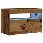 vidaXL Noptiera cu lumini LED Lemn vechi 60x35x40 cm Lemn prelucrat vidaXL Noptiera cu lumini LED Lemn vechi 60x35x40 cm Lemn prelucrat