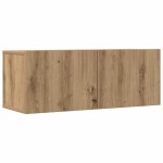 vidaXL Set dulap TV 4 piese montat pe perete Stejar artizanal vidaXL Set dulap TV 4 piese montat pe perete Stejar artizanal