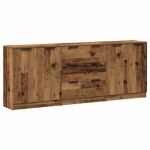 vidaXL Dulap, 3 buc., lemn învechit, 60x30x70 cm, lemn prelucrat