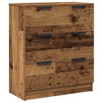 vidaXL Dulap, 3 buc., lemn învechit, 60x30x70 cm, lemn prelucrat
