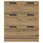 vidaXL Dulap, 3 buc., stejar artizanal, 60x30x70 cm, lemn prelucrat vidaXL Dulap, 3 buc., stejar artizanal, 60x30x70 cm, lemn prelucrat