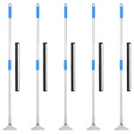 vidaXL Raclete de podea, 5 buc., 45,5x119,5 cm, oțel și cauciuc vidaXL Raclete de podea, 5 buc., 45,5x119,5 cm, oțel și cauciuc