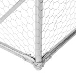 vidaXL Canisa de exterior cu alergare 5x2x1,5 m otel galvanizat vidaXL Canisa de exterior cu alergare 5x2x1,5 m otel galvanizat