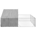 vidaXL Canisa de exterior cu alergare 4x3x1,9 m otel galvanizat vidaXL Canisa de exterior cu alergare 4x3x1,9 m otel galvanizat
