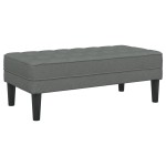 vidaXL Set de canapea 2 pcs Gri închis 173 x 131 x 67 cm țesătură