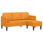 vidaXL Set de canapea 2 pcs Galben Întunecat 173 x 131 x 67 cm vidaXL Set de canapea 2 pcs Galben Întunecat 173 x 131 x 67 cm