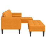 vidaXL Set de canapea 2 pcs Galben Întunecat 173 x 131 x 67 cm vidaXL Set de canapea 2 pcs Galben Întunecat 173 x 131 x 67 cm