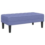 vidaXL Set de canapea 2 pcs Albastru Jeans 173 x 131 x 67 cm țesătură vidaXL Set de canapea 2 pcs Albastru Jeans 173 x 131 x 67 cm țesătură