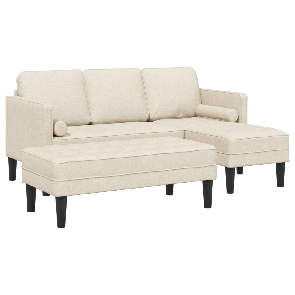 vidaXL Set de canapea 2 pcs Pânză 173 x 131 x 67 cm țesătură