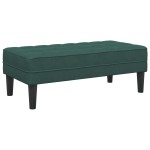 vidaXL Set de canapea 2 pcs Verde închis 173 x 131 x 67 cm Catifea