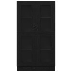 vidaXL Dulap pentru cărți Stejar Negru 82,5 x 30,5 x 150 cm