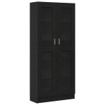 vidaXL Dulap pentru cărți Stejar negru 82,5 x 30,5 x 185 cm