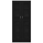 vidaXL Dulap pentru cărți Stejar negru 82,5 x 30,5 x 185 cm