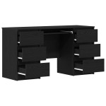 vidaXL Birouri 2 buc Negru Stejar 140x50x76 cm Lemn prelucrat
