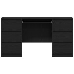 vidaXL Birouri 2 buc Negru Stejar 140x50x76 cm Lemn prelucrat
