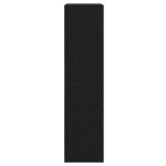 vidaXL Dulap Negru din Stejar 100 x 50 x 200 cm - E făcut din lemn compozit vidaXL Dulap Negru din Stejar 100 x 50 x 200 cm - E făcut din lemn compozit