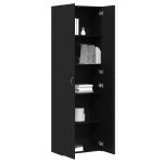 vidaXL Dulap de birou Negru Stejar 60 x 32 x 190 cm, făcut din lemn stratificat. vidaXL Dulap de birou Negru Stejar 60 x 32 x 190 cm, făcut din lemn stratificat.