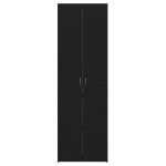 vidaXL Dulap de birou Negru Stejar 60 x 32 x 190 cm, făcut din lemn stratificat. vidaXL Dulap de birou Negru Stejar 60 x 32 x 190 cm, făcut din lemn stratificat.
