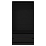 vidaXL <strong> Dulap Negru din Stejar</strong> - 100 x 50 x 200 cm - Fabricat din Lemn Prelucrat vidaXL <strong> Dulap Negru din Stejar</strong> - 100 x 50 x 200 cm - Fabricat din Lemn Prelucrat