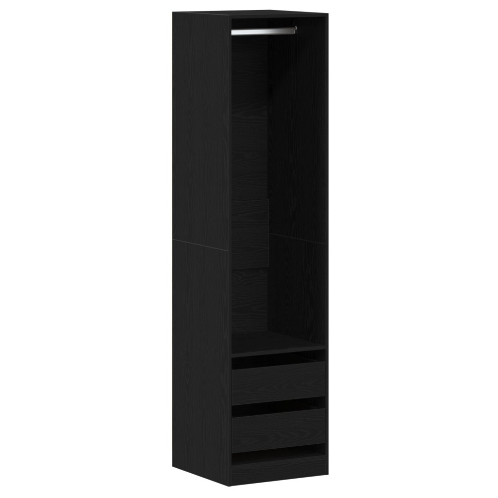 vidaXL Dulap - Stejar Negru, 50 x 50 x 200 cm, din lemn laminat