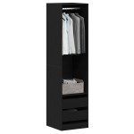 vidaXL Dulap - Stejar Negru, 50 x 50 x 200 cm, din lemn laminat vidaXL Dulap - Stejar Negru, 50 x 50 x 200 cm, din lemn laminat