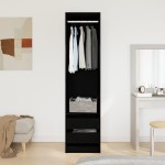 vidaXL Dulap - Stejar Negru, 50 x 50 x 200 cm, din lemn laminat vidaXL Dulap - Stejar Negru, 50 x 50 x 200 cm, din lemn laminat