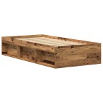 vidaXL Cadru de pat fără saltea Lemn vechi 75x190 cm Lemn prelucrat vidaXL Cadru de pat fără saltea Lemn vechi 75x190 cm Lemn prelucrat