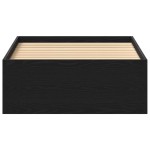 vidaXL Cadru de pat fără saltea Stejar negru 75x190 cm Lemn prelucrat vidaXL Cadru de pat fără saltea Stejar negru 75x190 cm Lemn prelucrat