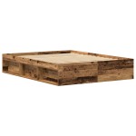 vidaXL Cadru de pat fără saltea Lemn vechi 150x200cm Lemn prelucrat vidaXL Cadru de pat fără saltea Lemn vechi 150x200cm Lemn prelucrat
