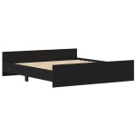 vidaXL Cadru de pat fără saltea, stejar negru, 180x200 cm, lemn stratificat vidaXL Cadru de pat fără saltea, stejar negru, 180x200 cm, lemn stratificat