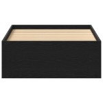 vidaXL Cadru de pat fără saltea Stejar negru 90x200 cm Lemn prelucrat vidaXL Cadru de pat fără saltea Stejar negru 90x200 cm Lemn prelucrat