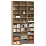 vidaXL Dulap pentru CD-uri din Stejar Artistic - 101x23x177.5 cm Fabricat din Lemn Ingineresc vidaXL Dulap pentru CD-uri din Stejar Artistic - 101x23x177.5 cm Fabricat din Lemn Ingineresc