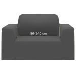 vidaXL Husă elastică pentru canapea poliester jersey antracit vidaXL Husă elastică pentru canapea poliester jersey antracit
