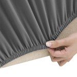 vidaXL Husă elastică pentru canapea 3 locuri poliester jersey antracit vidaXL Husă elastică pentru canapea 3 locuri poliester jersey antracit