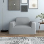 vidaXL Husă elastică pentru canapea poliester jersey gri vidaXL Husă elastică pentru canapea poliester jersey gri
