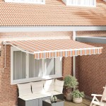 vidaXL Cortina Retractabilă Dungă Multicolor 250x200 cm țesătură vidaXL Cortina Retractabilă Dungă Multicolor 250x200 cm țesătură