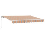 vidaXL Cortina Retractabilă Dungă Multicolor 250 x 200 cm