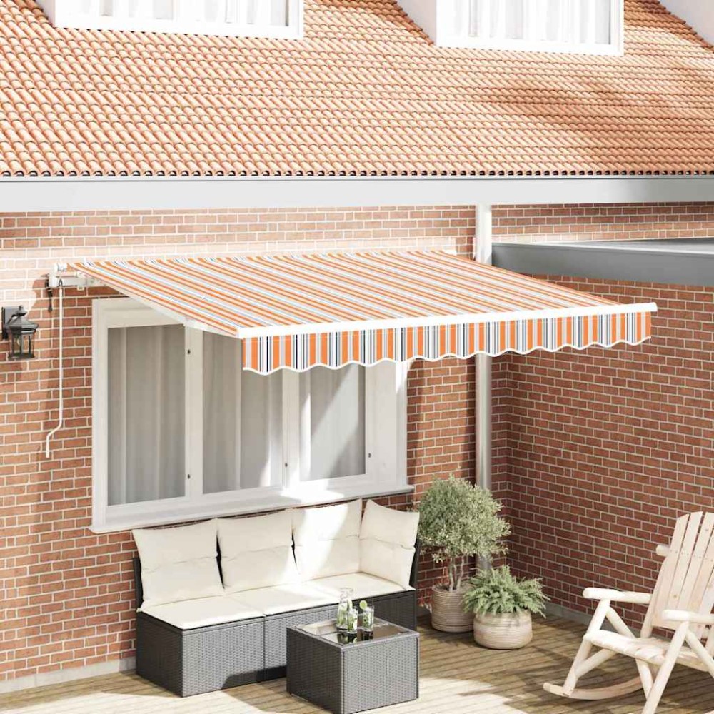 vidaXL Cortina Retractabilă Dungă Multicolor 250 x 200 cm