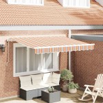 vidaXL Cortina Retractabilă Dungă Multicolor 250 x 200 cm