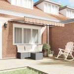 vidaXL Cortina Retractabilă Dungă Multicolor 250 x 200 cm vidaXL Cortina Retractabilă Dungă Multicolor 250 x 200 cm