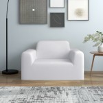 vidaXL Husă elastică pentru canapea, poliester jersey, alb vidaXL Husă elastică pentru canapea, poliester jersey, alb