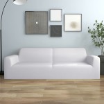 vidaXL Husă elastică pentru canapea cu 3 locuri poliester jersey alb vidaXL Husă elastică pentru canapea cu 3 locuri poliester jersey alb