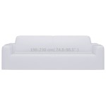 vidaXL Husă elastică pentru canapea cu 3 locuri poliester jersey alb vidaXL Husă elastică pentru canapea cu 3 locuri poliester jersey alb