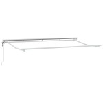 vidaXL Cortina Retractabilă Manual Albastru și Alb 350x200 cm țesătură vidaXL Cortina Retractabilă Manual Albastru și Alb 350x200 cm țesătură