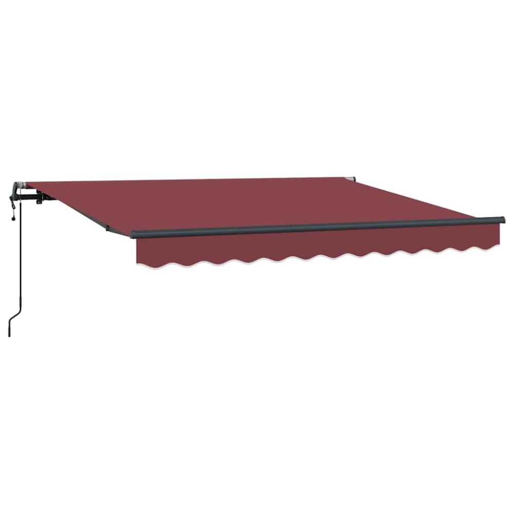 vidaXL Cortina Retractabilă Burgundy 350 x 200 cm