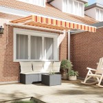 vidaXL Cortina Retractabilă Multicolour 350 x 200 cm