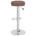vidaXL Scaune de bar, 2 buc., maro, material textil vidaXL Scaune de bar, 2 buc., maro, material textil